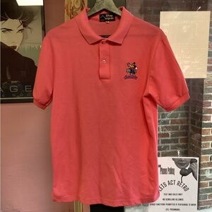 Disney Epcot Center Pink Polo